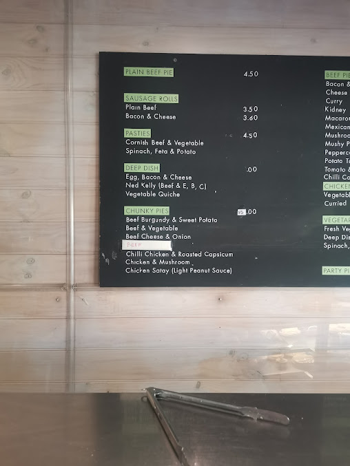 Menu The House Of Pie - 1