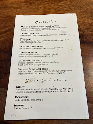 Menu The House On The River - 9