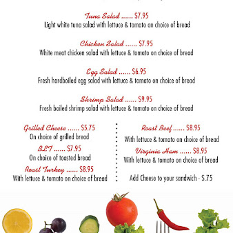 Menu The Kenilworth Diner Restaurant - 2