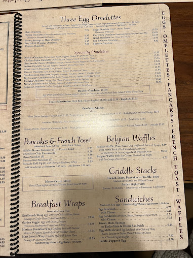 Menu The Kenilworth Diner Restaurant - 4
