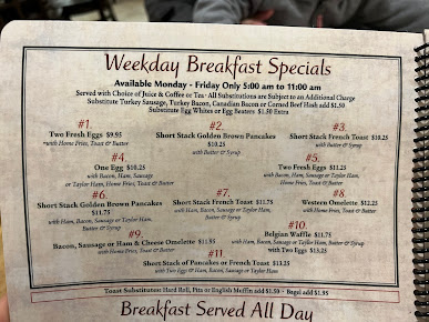 Menu The Kenilworth Diner Restaurant - 8
