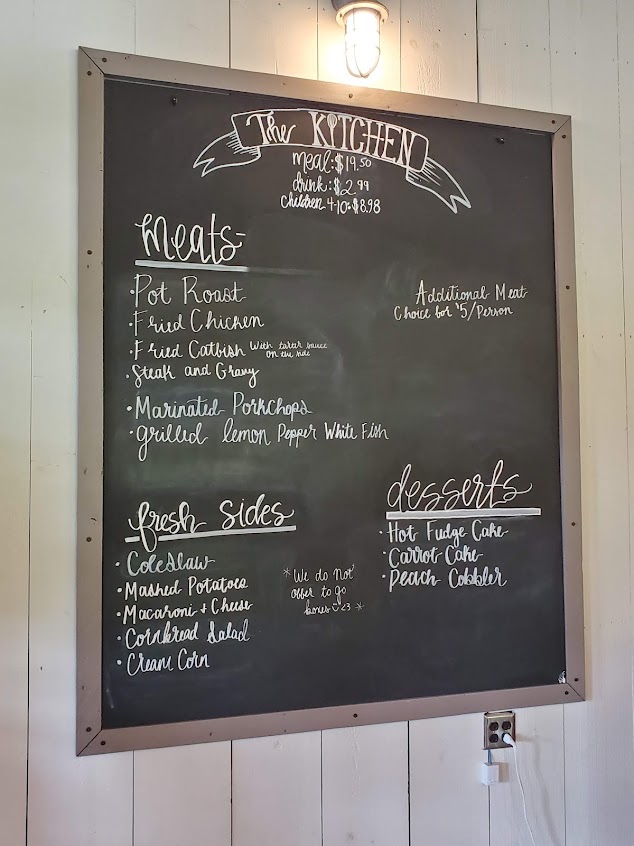 Menu The Kitchen At Grace Meadows Farm - 0