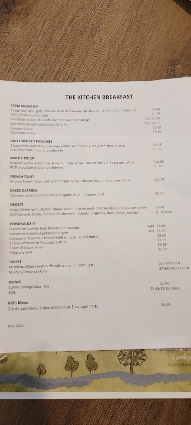 Menu The Kitchen At Grace Meadows Farm - 7