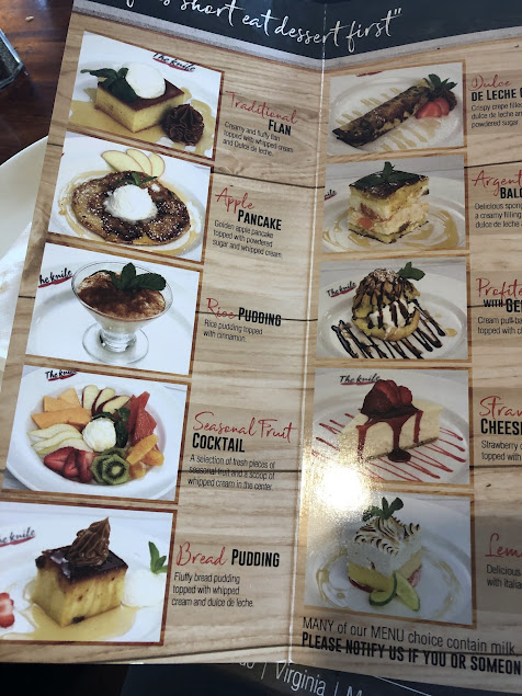 Menu The Knife Parrilla Argentina Doral - 6