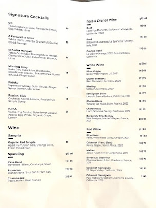 Menu The Landing - 0
