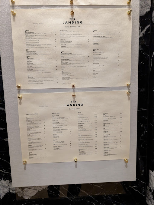 Menu The Landing - 1