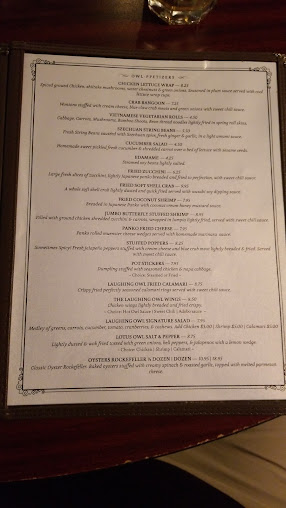 Menu The Laughing Owl Restaurant - 9