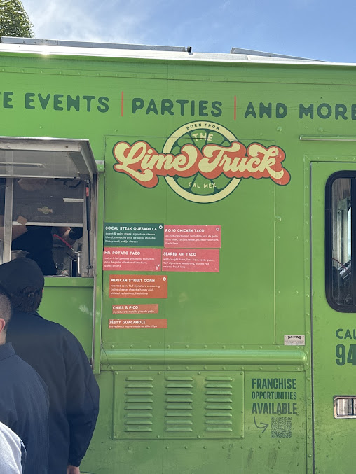 Menu The Lime Truck Southern California - 2
