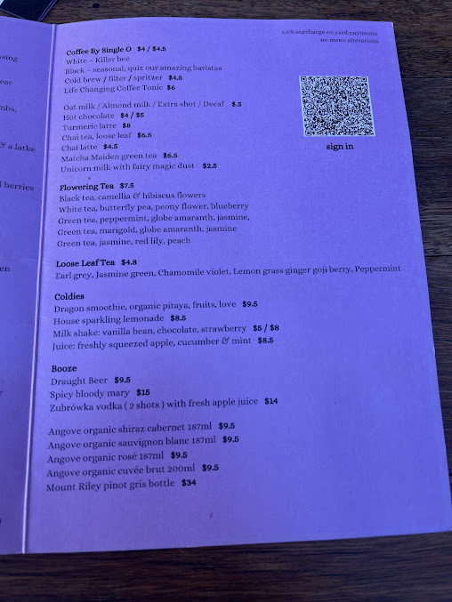 Menu The Lion And Buffalo - 1