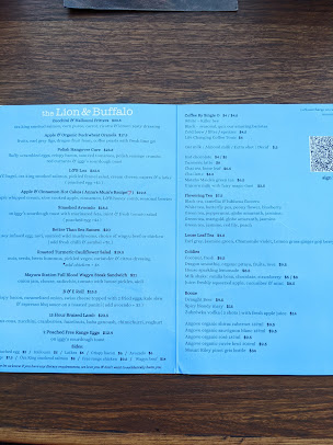 Menu The Lion And Buffalo - 2