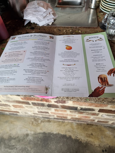 Menu The Lion And Buffalo - 5