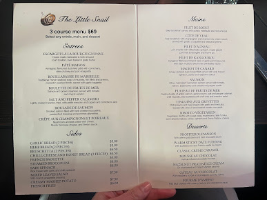 Menu The Little Snail Restaurant - 4