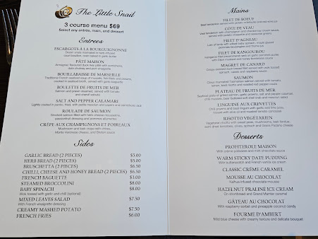Menu The Little Snail Restaurant - 8
