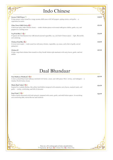 Menu The Lotus Indian - 7