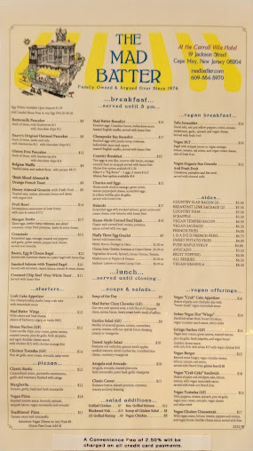 Menu The Mad Batter Restaurant & Bar - 3