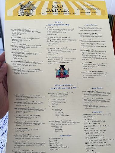 Menu The Mad Batter Restaurant & Bar - 4