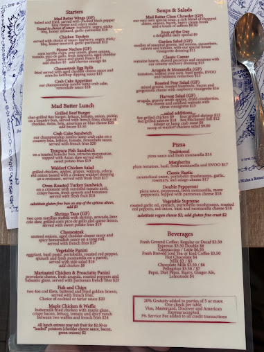 Menu The Mad Batter Restaurant & Bar - 5