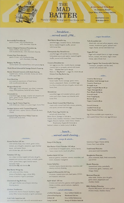 Menu The Mad Batter Restaurant & Bar - 6