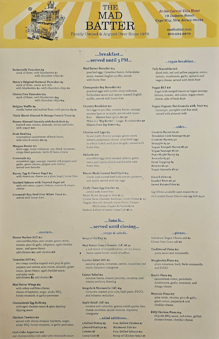 Menu The Mad Batter Restaurant & Bar - 7