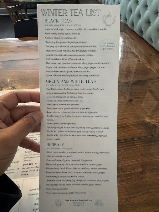 Menu The Mad Hatter Restaurant & Bakery - 1