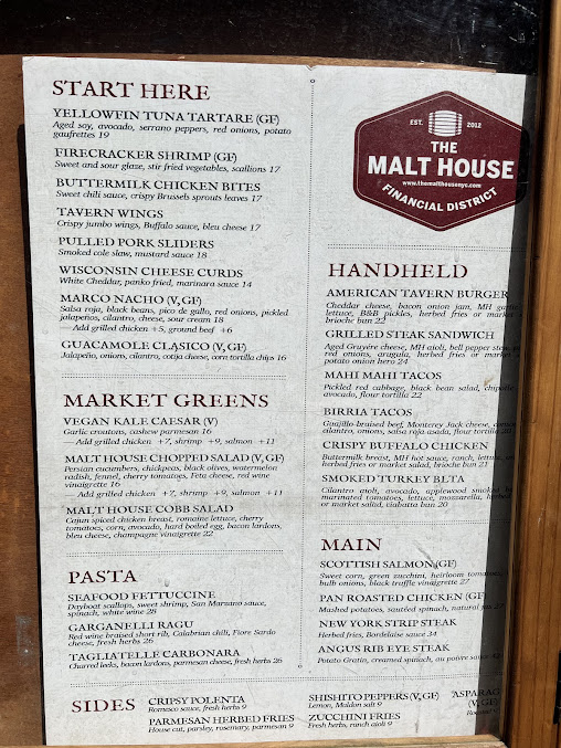Menu The Malt House - 9