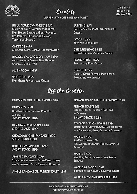 Menu The Mason Jar Family Diner - 5