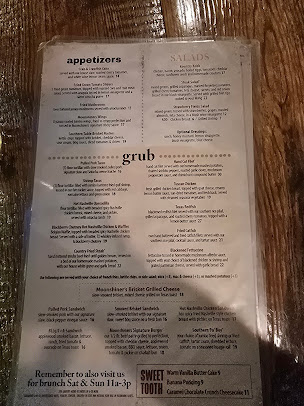Menu The Moonshiners Southern Table + Bar - 0