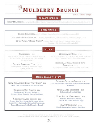 Menu The Mulberry | Italian Ristorante - 4