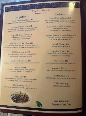 Menu The Nizam's - 5