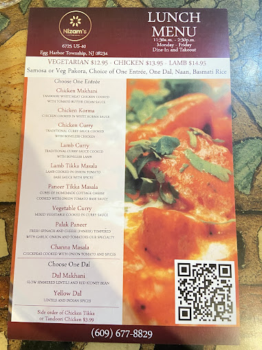 Menu The Nizam's - 7