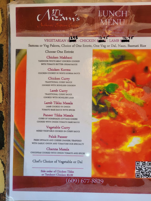 Menu The Nizam's - 9