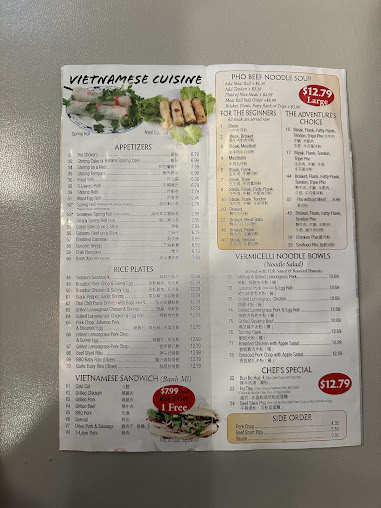 Menu The Noodle Vietnamese Thai Cuisine - 4