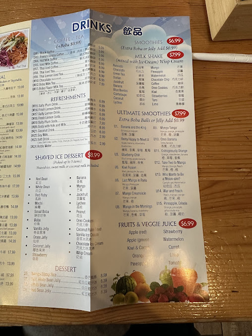 Menu The Noodle Vietnamese Thai Cuisine - 6
