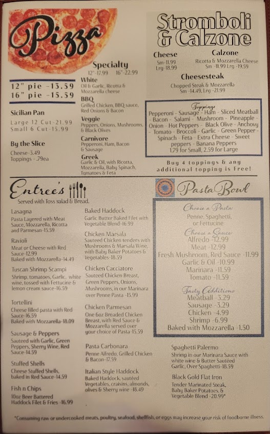 Menu The Original Italian Pizza Restaurant - 5