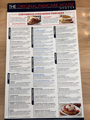 Menu The Original Pancake House Dtc - 8