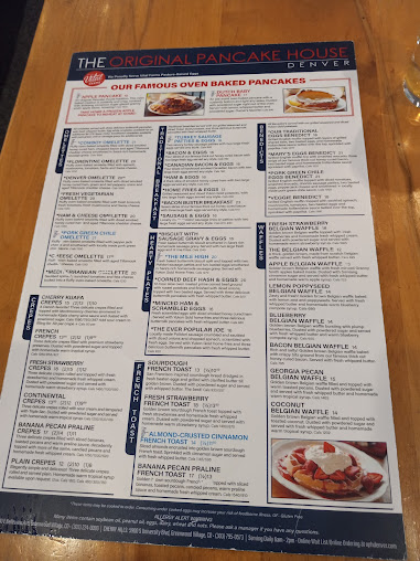 Menu The Original Pancake House Dtc - 9