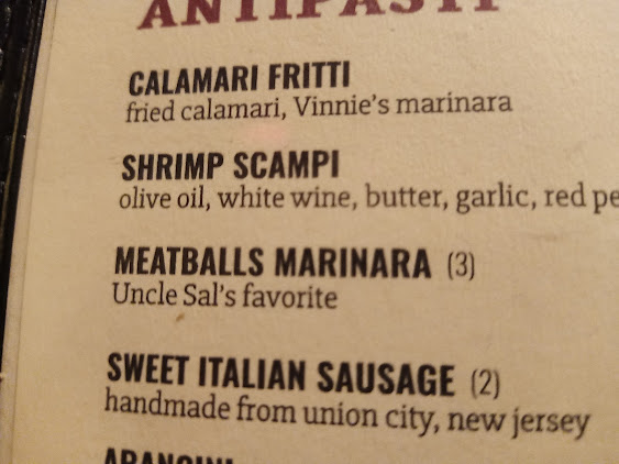 Menu The Original Vinnies Neighborhood Italian - 0
