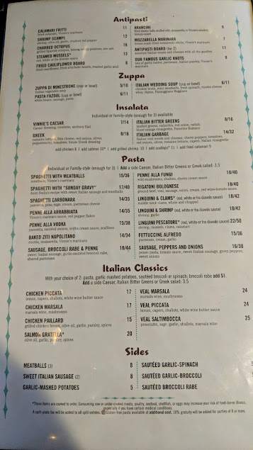 Menu The Original Vinnies Neighborhood Italian - 2
