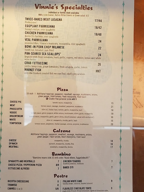 Menu The Original Vinnies Neighborhood Italian - 4