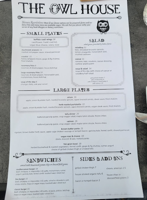 Menu The Owl House - 0