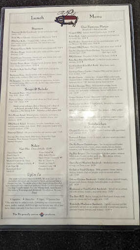 Menu The Pit Authentic Barbecue - 7