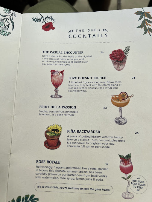 Menu The Potting Shed At The Grounds - 6
