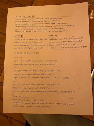 Menu The Restaurant At Patowmack Farm - 1