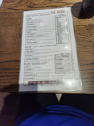 Menu The Ridge West Seneca - 4