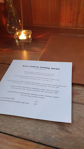 Menu The River Moruya - 2