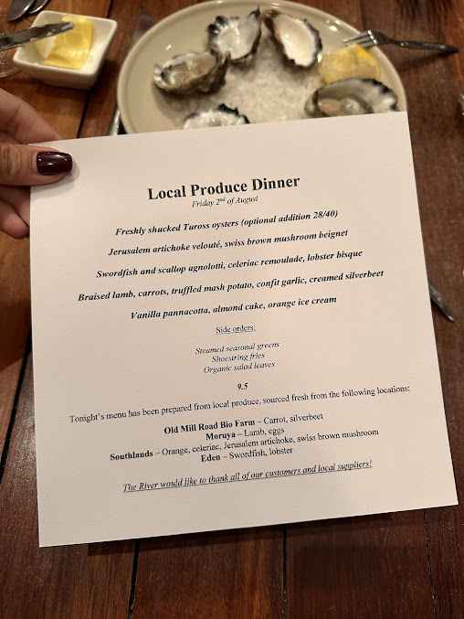 Menu The River Moruya - 5