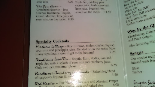 Menu The Roadhouse Mexican Bar Grill - 4