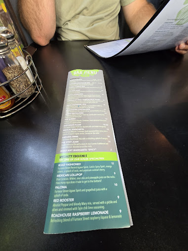 Menu The Roadhouse Mexican Bar Grill - 6