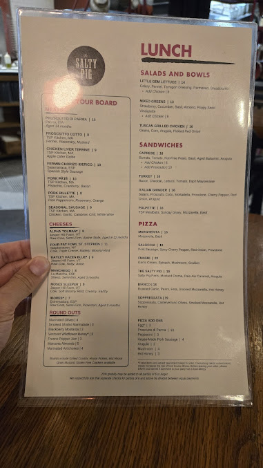 Menu The Salty Pig - 2