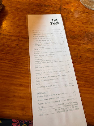 Menu The Shop & Wine Bar - 2